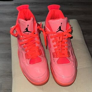 Jordan Pink Sneakers with Iconic Jumpman Logo and Chunky Silhouette